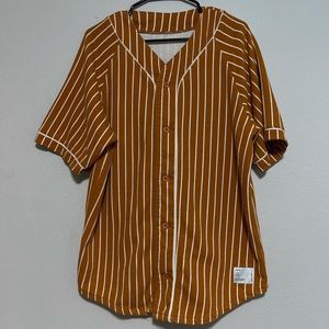 Orange & White button down Heavy T-Shirt